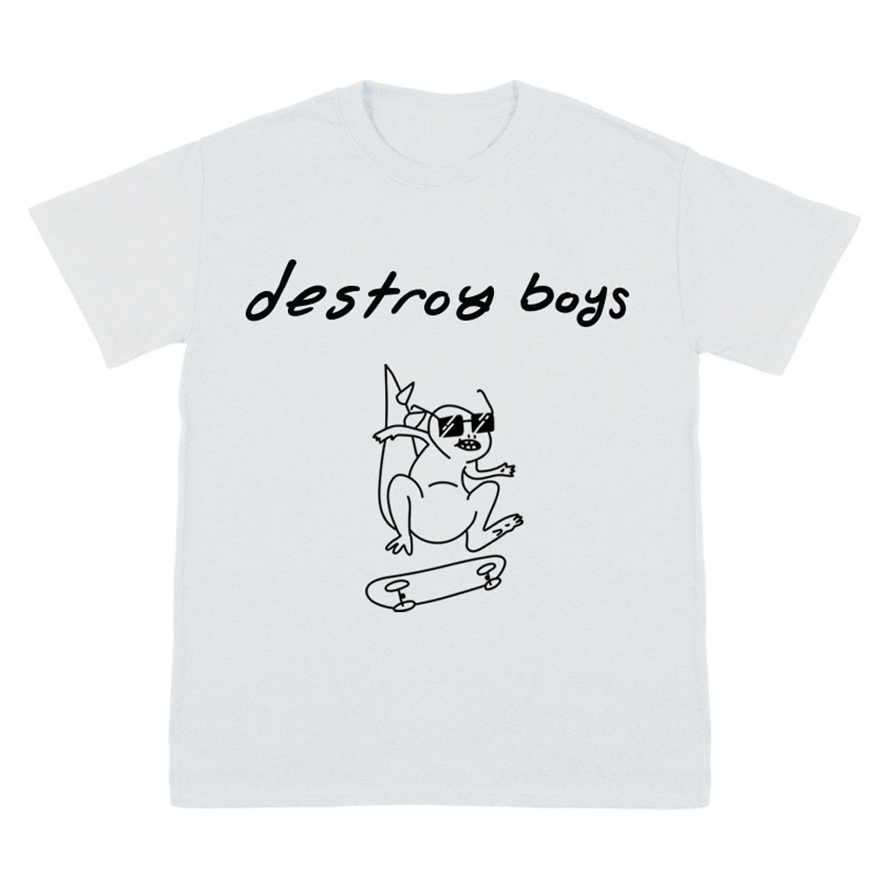 Dino Skater White Tee