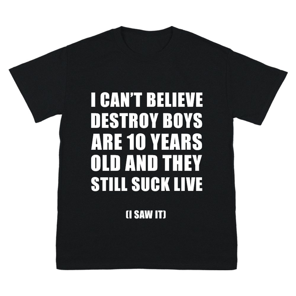 Suck Live Black Tee