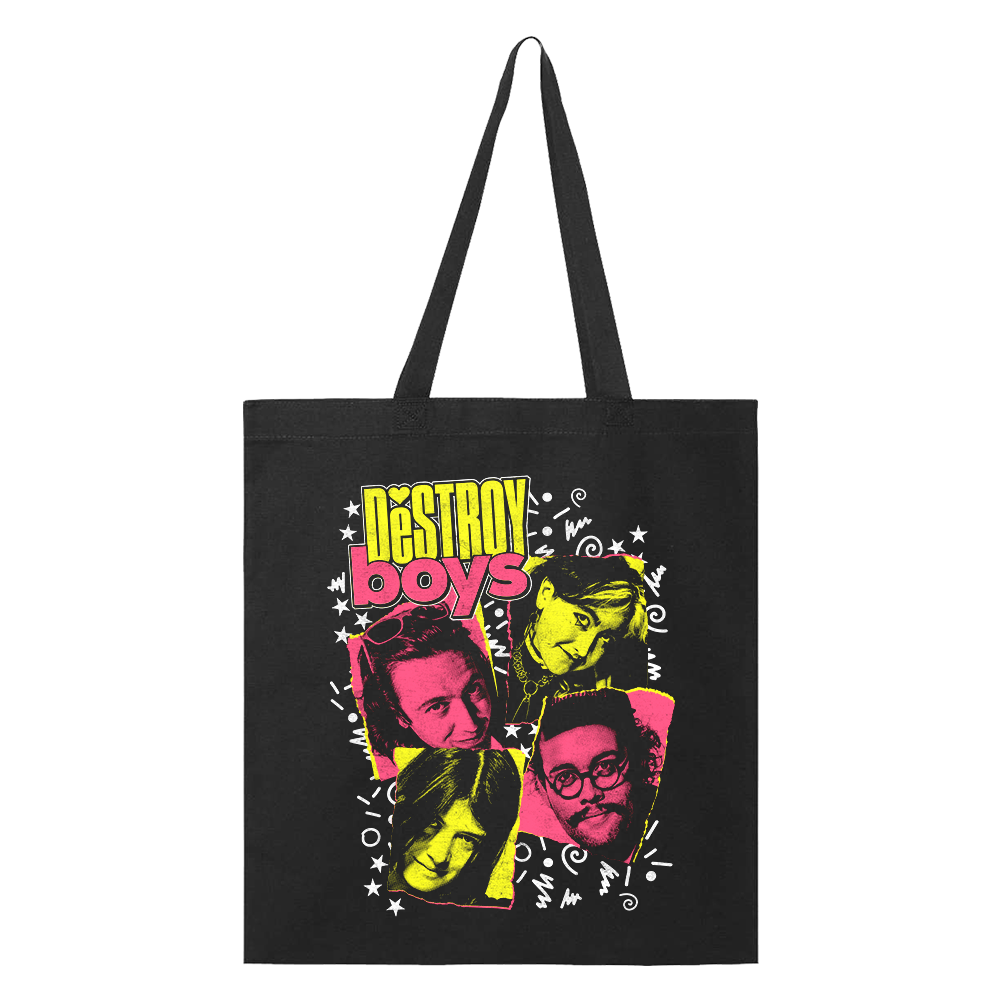 Tiger Beat Black Tote