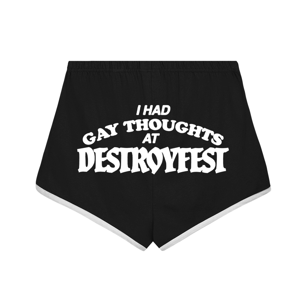 Destroy Fest black booty shorts