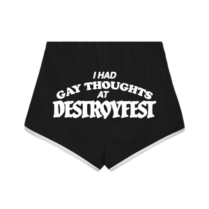 Destroy Fest black booty shorts