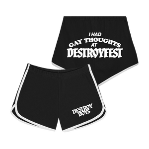 Destroy Fest black booty shorts